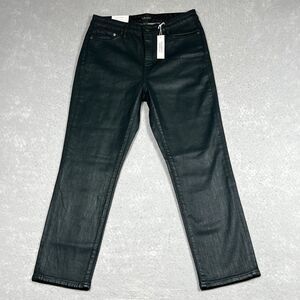 Lauren Ralph Lauren Jeans Womens Size 8P Green Waxed Regal Straight Ankle NWT